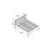 Posteľ Gala PROVANCE L1 160x200 Posteľ Gala PROVANCE L1 160x200